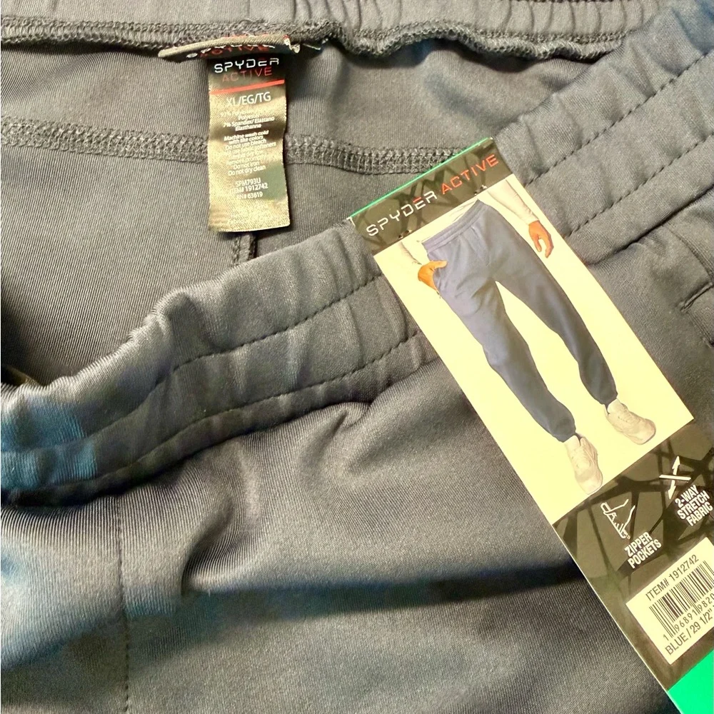 Men's Navy Jogger Pants. Brand new with tags. Spyder Active brand - Picture 4 of 4